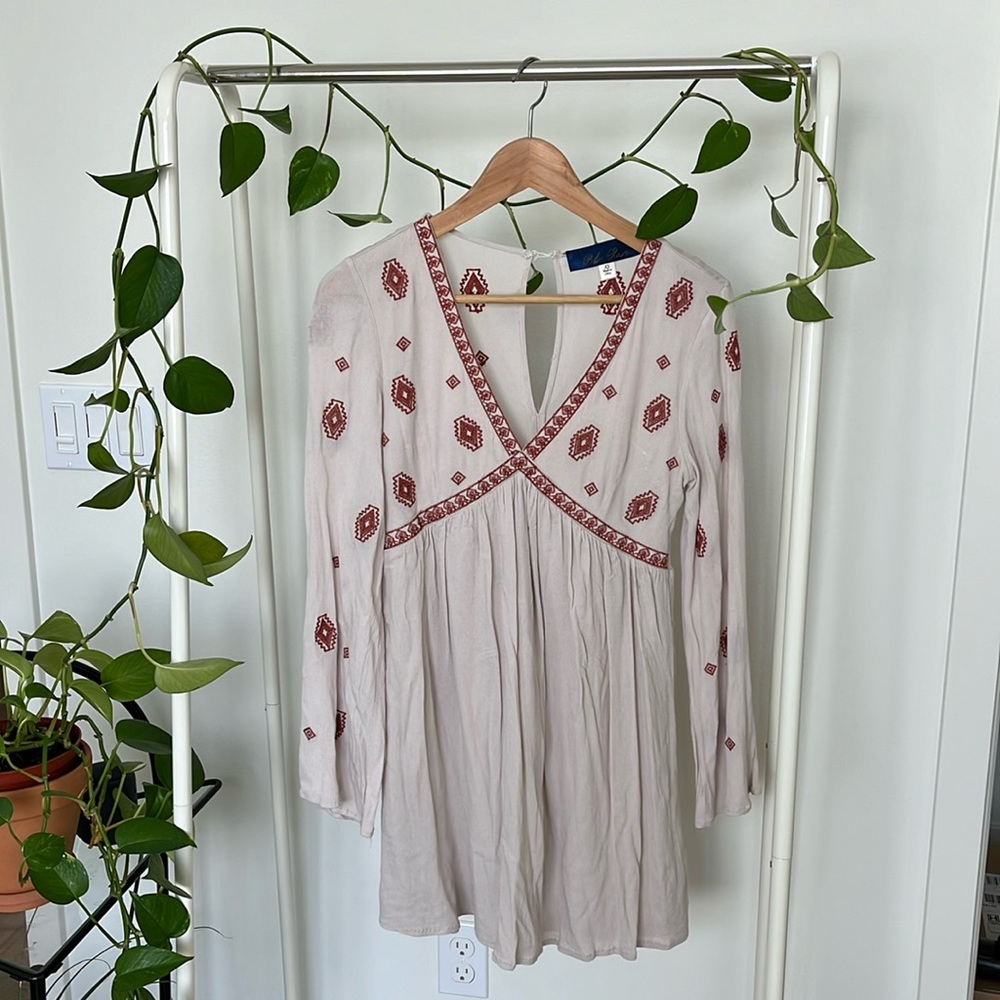 Blue Rain Bohemian Dress in XS